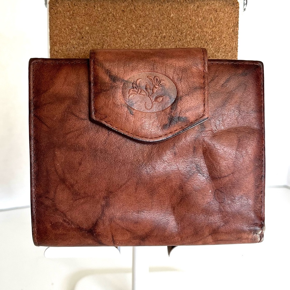 Buxton Top Grain Leather Wallet with Coin Pouch